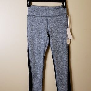 X by Gottex Back Zipper Mesh Panel Leggings